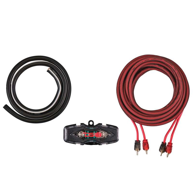 DS18 — DS18 4-GA Amplifier Install Kit Advance- Red