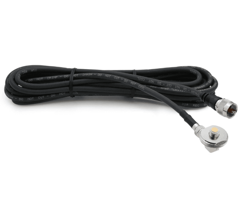 Rugged Radios — Rugged Radios 15 Ft Antenna Cable with Removable Mini 3/8 NMO Bulkhead Mount