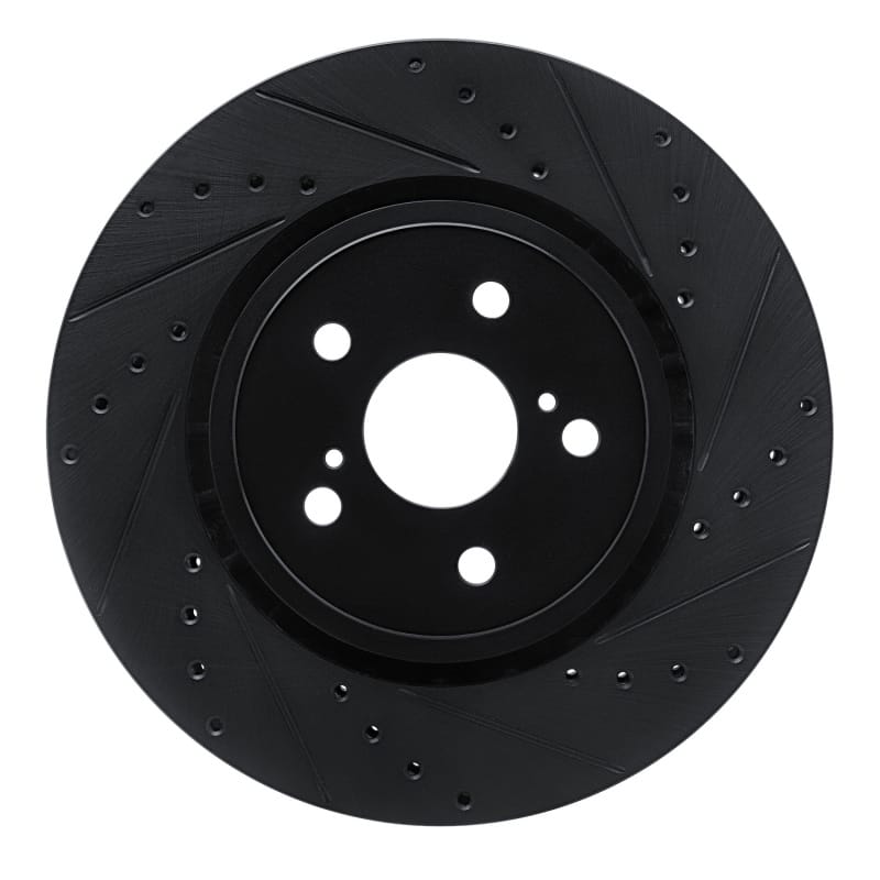 R1 Concepts — R1 21-25 Toyota RAV4 Prime (Plug-in Hybrid) Front Right Drilled & Slotted Black Brake Rotor
Disc Brake Rotor