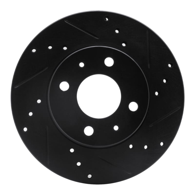 R1 Concepts — R1 95-00 Nissan Sentra Front Right Drilled & Slotted Black Brake Rotor
R1 Brake Rotor Drill