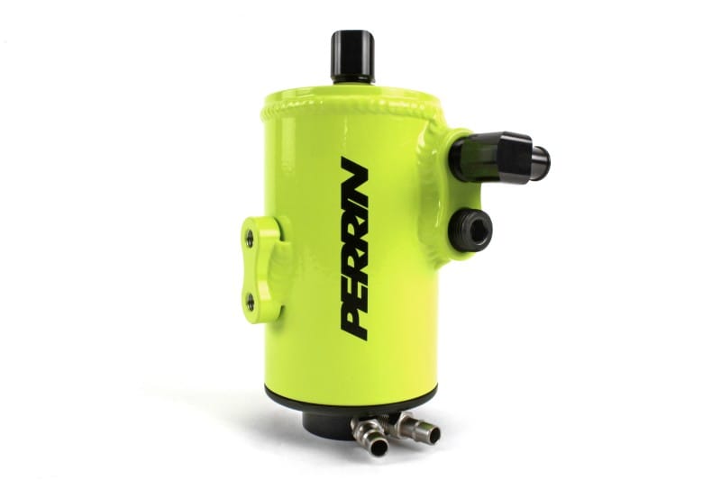Perrin Performance — PERRIN 02-14 Subaru WRX / 04-21 STI / 05-09 LGT & OBXT (w/FMIC Only) Air Oil Separator - Neon Yel.
paPSP-ENG-607NY