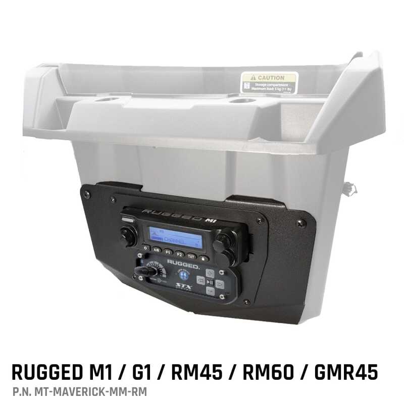 Rugged Radios — Rugged Radios Can-Am Comm/Maverick - Glove Box Multi-Mount Kit for M1/G1/RM45/RM60/GMR45