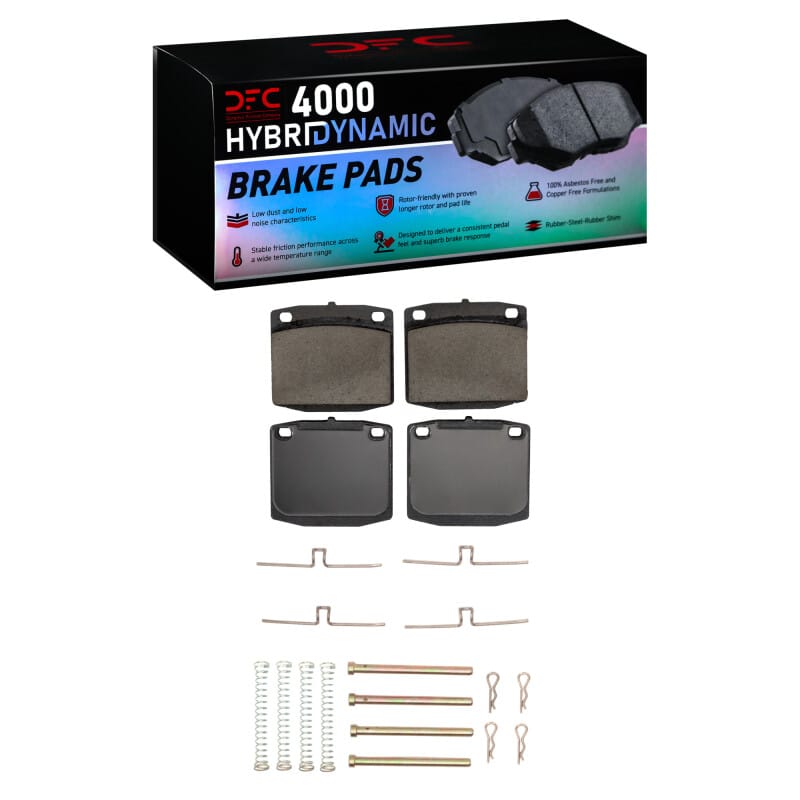 DFC — DFC 74-82 Honda Civic Front 4000 HybriDynamic Brake Pads and Hardware Kit
DFC Brake Pad Set