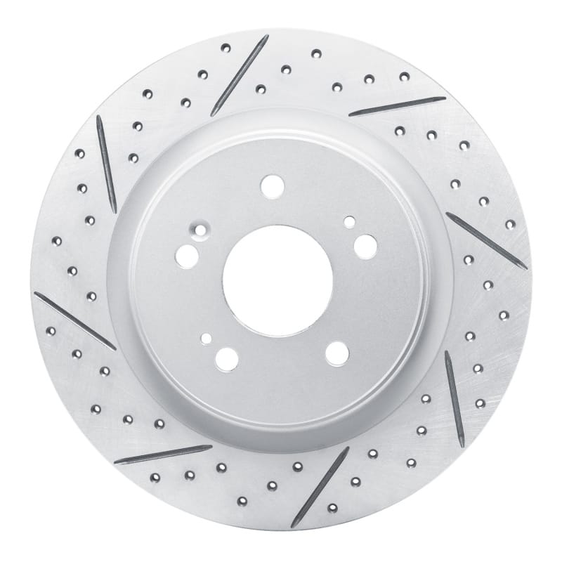 R1 Concepts — R1 18-26 Honda Odyssey Rear Left Drilled & Slotted Geo-Carbon Rotor