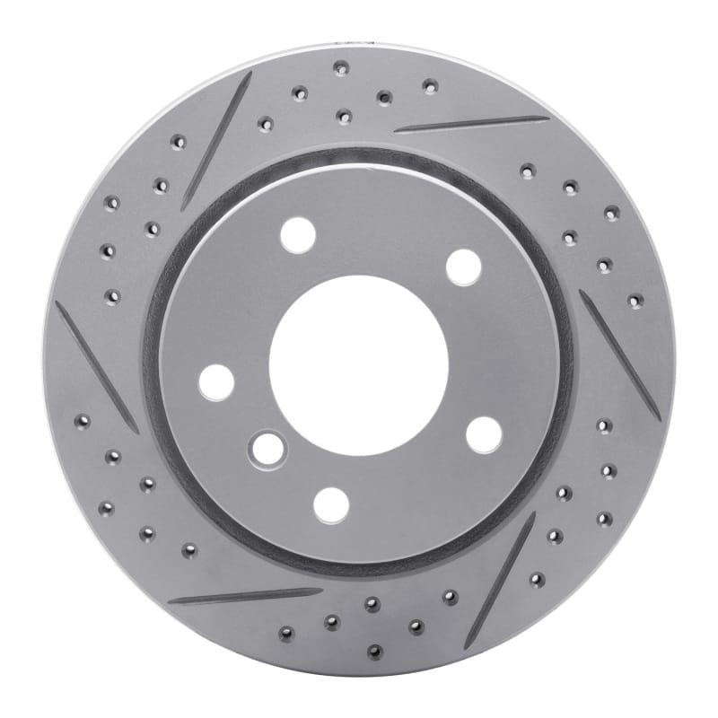 R1 Concepts — R1 96-05 BMW 323I Rear Left Drilled & Slotted Geo-Carbon Rotor