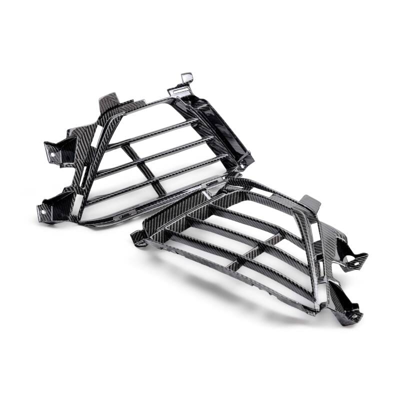 Anderson Composites — Anderson Composites 22-24 Cadillac CT5 Black Wing Type-OE Carbon Fiber Lower Grille