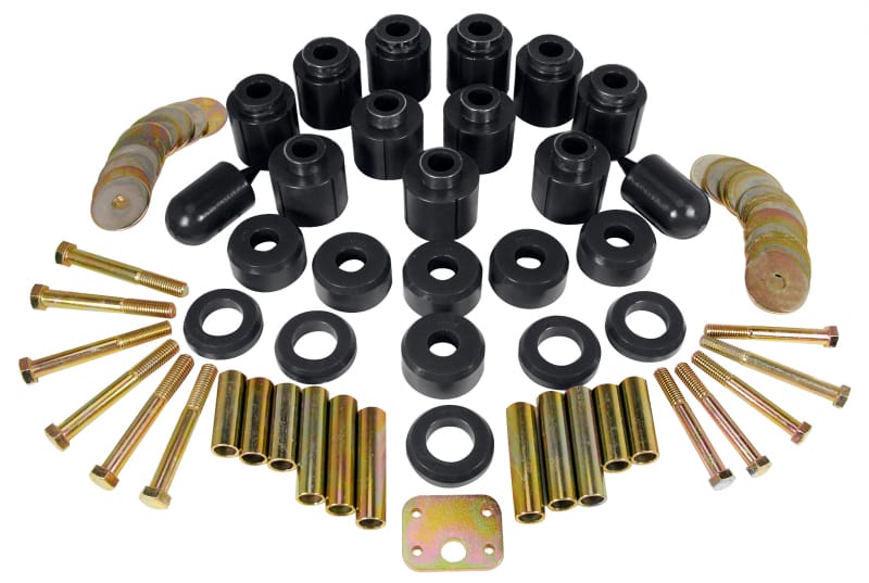 Prothane — Prothane 97-01 Jeep TJ 1in Lift Body Mount Kit - Black
BODY/SUB-FRAME MNTS