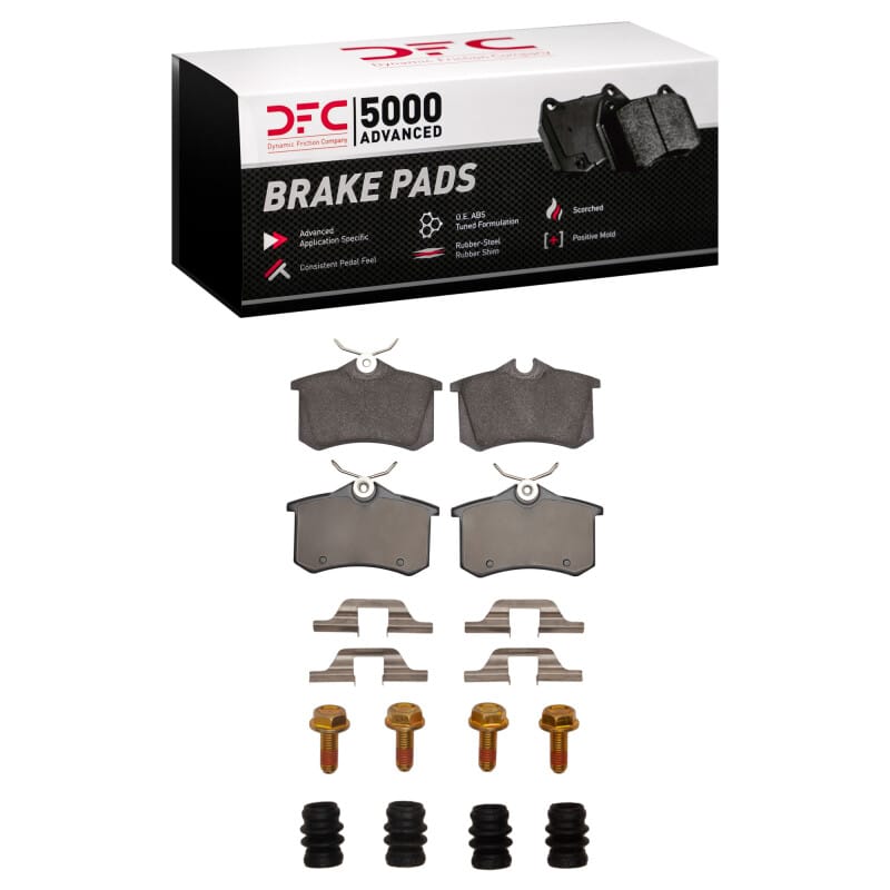 DFC — DFC 99-06 Audi A6 Quattro Rear 5000 Advanced Low Metallic Brake Pads and Hardware Kit
DFC Brake Pad Set