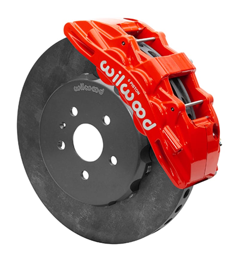 Wilwood — Wilwood SX6R WCCB Carbon-Ceramic 10-14 Chevy Camaro Front Big Brake Kit - Red
BRAKE KIT