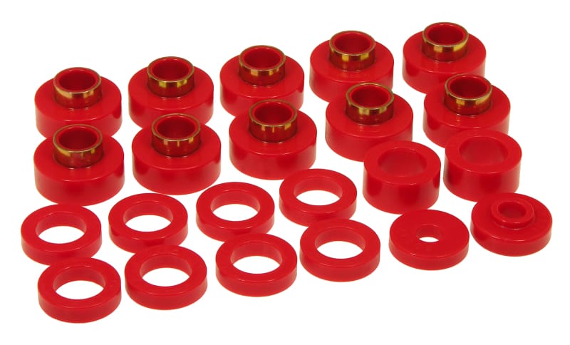 Prothane — Prothane 80-86 Jeep CJ5/CJ7 Body Mount 22 Bushing Kit - Red
BODY/SUB-FRAME MNTS