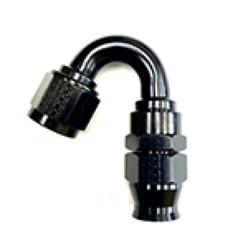 Fragola — Fragola -8AN Real Street x 150 Degree Hose End Black For PTFE Hose