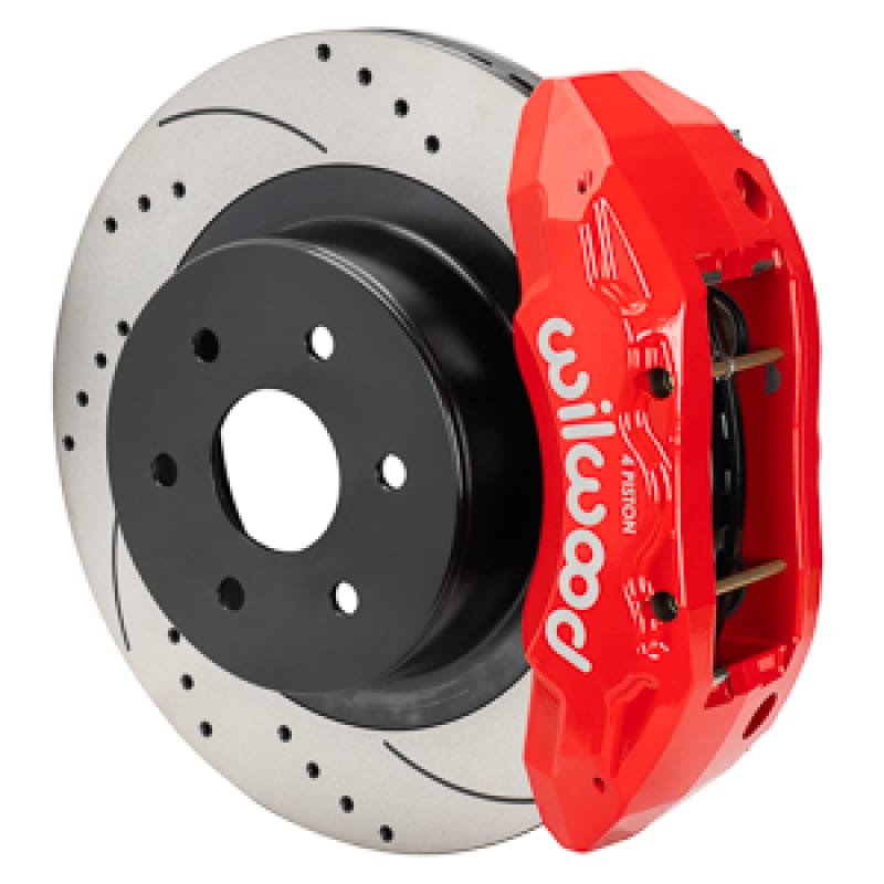 Wilwood — Wilwood 99-18 Chevy Silverado/GMC Sierra 16x1.25 D&S Rotor TX4R 4 Piston Rear Brake Kit - Red