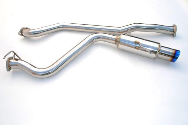 Invidia — Invidia 08-09 WRX Sedan 76mm (101mm tip) RACING Titanium Tip Cat-back Exhaust