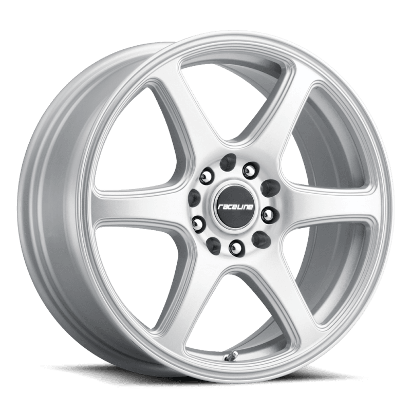 Raceline — Raceline 146S Matrix 15x7in / 4x100/4x108 BP / 40mm Offset / 72.62mm Bore - Gloss Silver Wheel