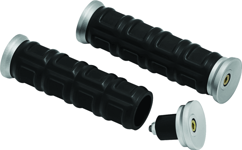 Kuryakyn — Kuryakyn Dillinger Grips 7/8in Universal Nickel