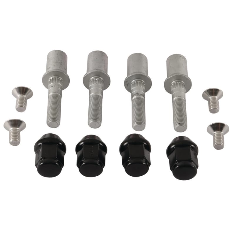 QuadBoss — Wheel Stud & Nut Kit, Front/Rear, Black