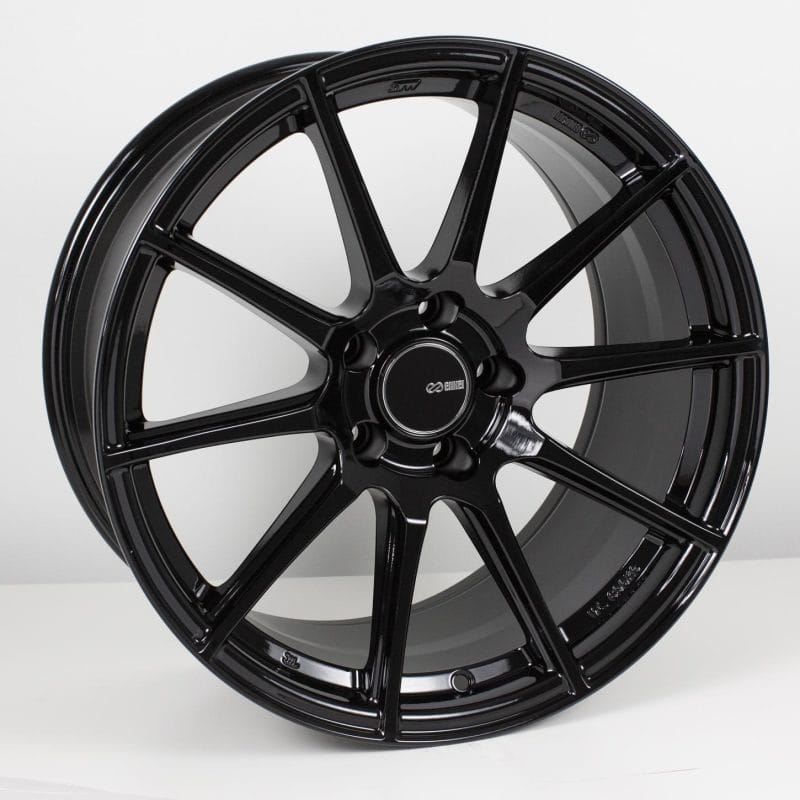 Enkei — Enkei TS10 18x9.5 5x114.3 15mm Offset 72.6mm Bore Black Wheel