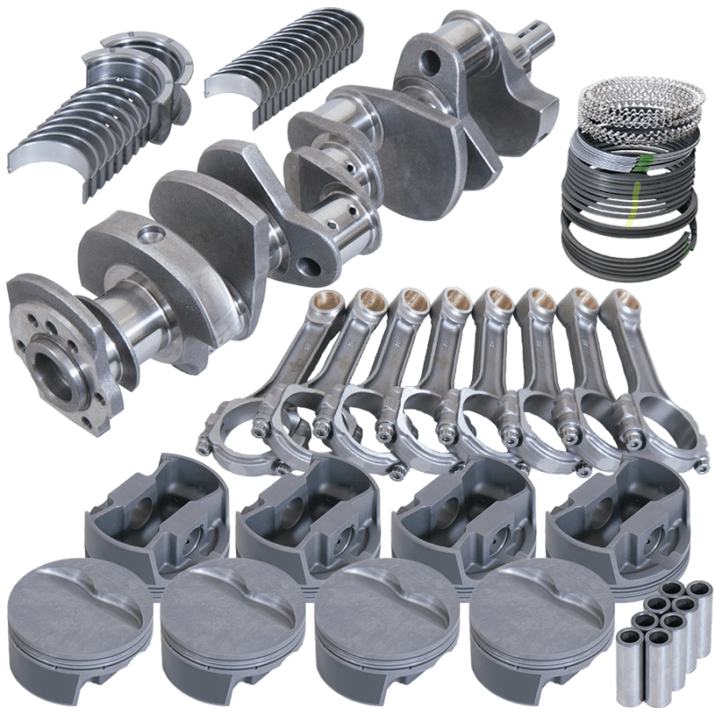Eagle — Eagle Chevy 350 3.750in Crank 6.000in I-Beam Rods -5cc Flat Top 4.030in Pistons Rotating Assembly
Street & Strip Assy