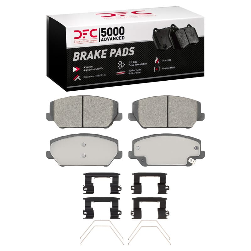 DFC — DFC 19-22 Hyundai Veloster N Front 5000 Advanced Low Metallic Brake Pads and Hardware Kit