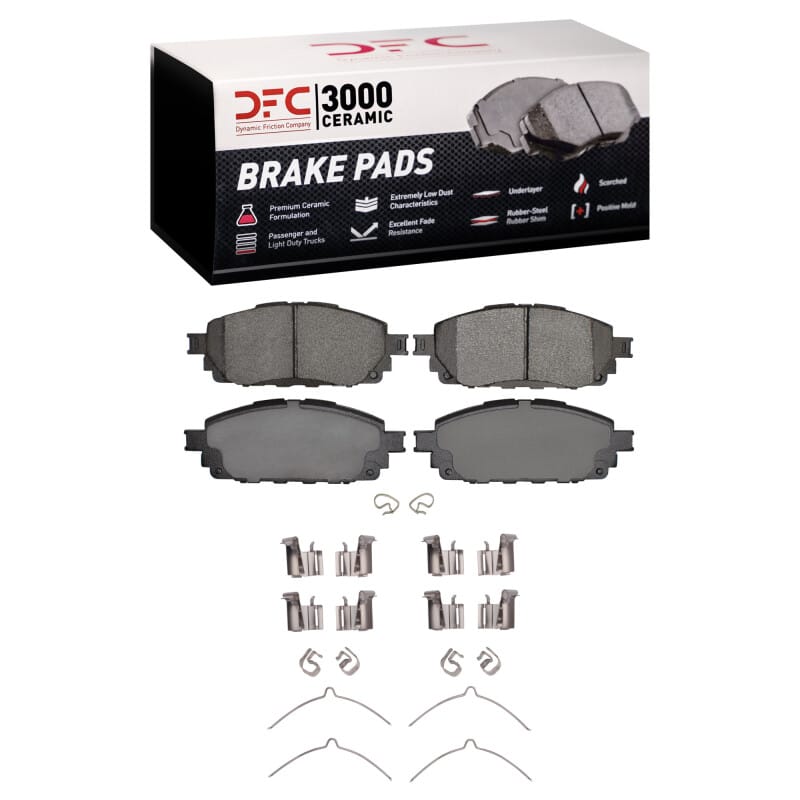 DFC — DFC 16-25 Toyota Hilux (Mexico) Front 3000 Semi-Metallic Brake Pads and Hardware Kit
DFC Brake Pad and HW