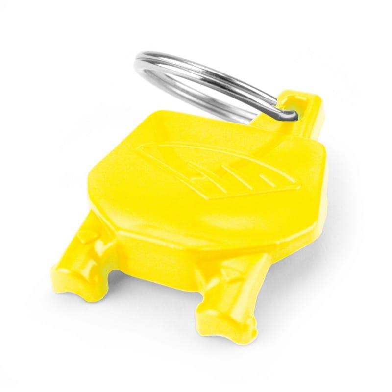 Cycra — Cycra Key Ring with Number Plate - Yellow