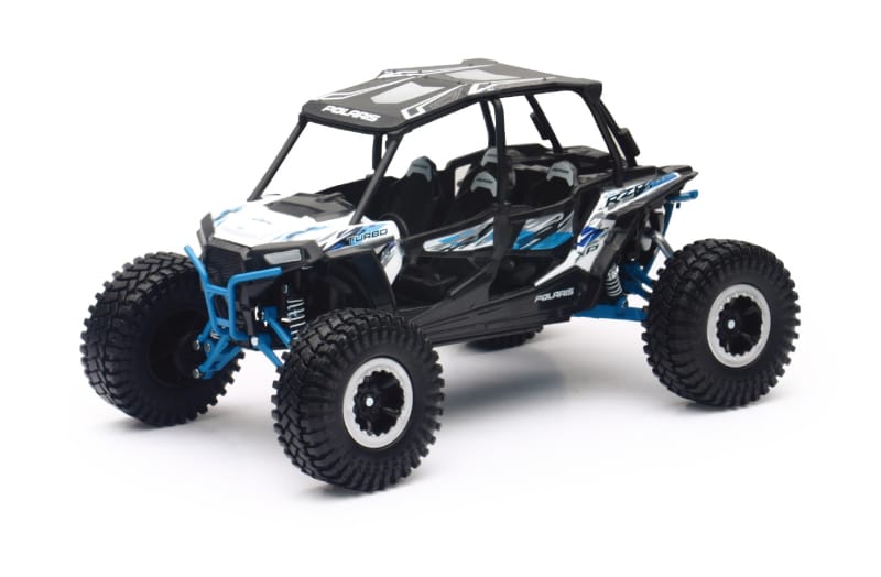 New Ray Toys — New Ray Toys Polaris RZR XP4 Rock Crawler (White Lightning)/ Scale - 1:18