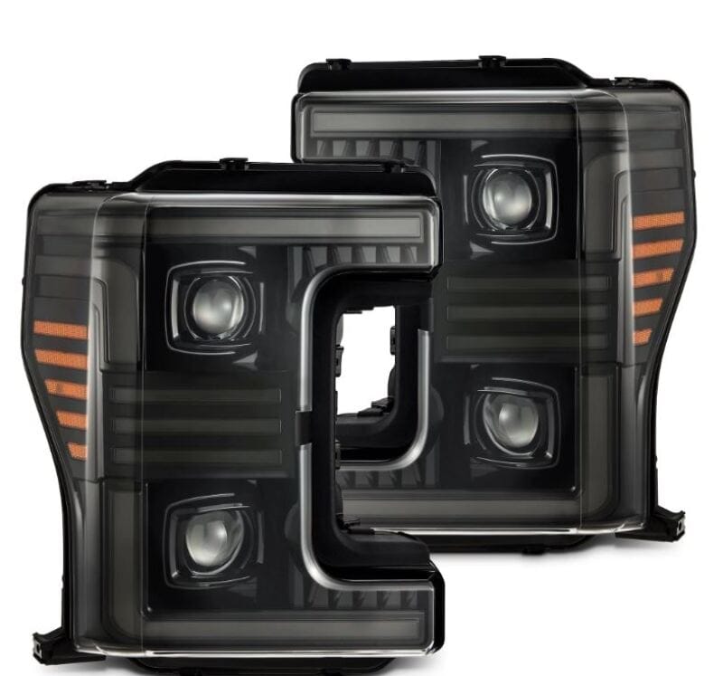 AlphaRex — AlphaRex 17-19 Ford F-250/350/450/550 Super Duty PRO-Series Proj Headlights Alpha-Bk w/SS & DRL
Projector Headlights