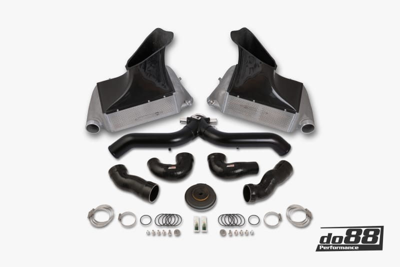do88 — do88 10-12 Porsche 911 Turbo/Turbo S (997.2) BigPack Intercooler Kit w/Black Pipe