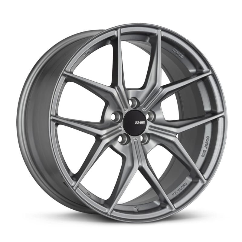 Enkei — Enkei TSR-X 18x8 45mm Offset 5x114.3 BP 72.6 Hub Bore Storm Gray Wheel