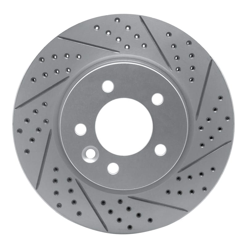 R1 Concepts — R1 05-07 Land Rover Lr3 Front Right Drilled & Slotted Geo-Carbon Rotor