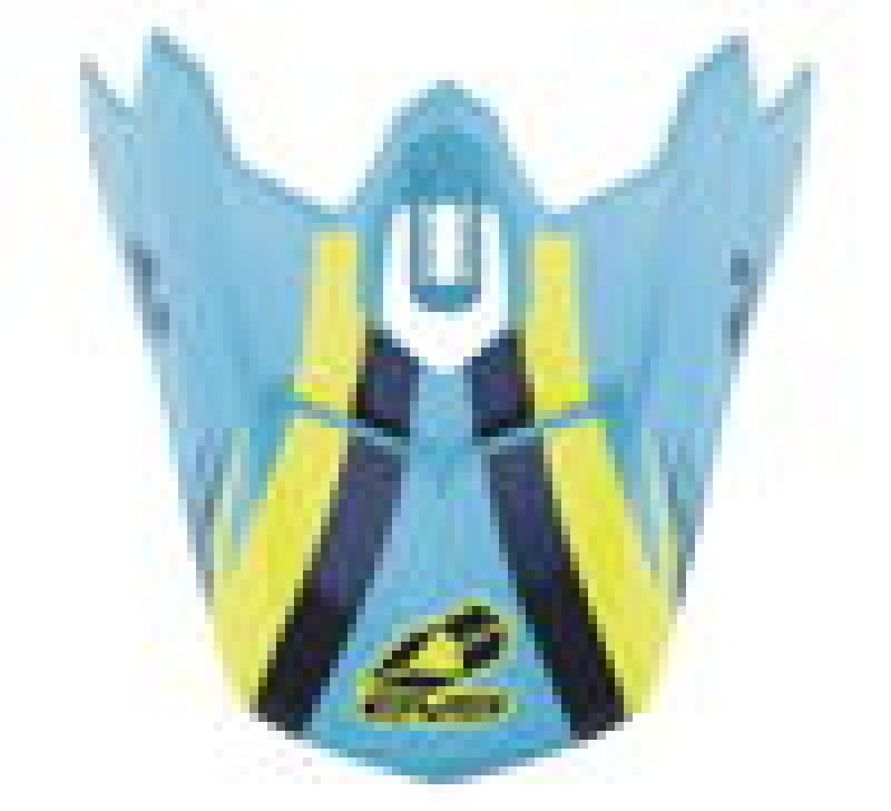 EVS — EVS T3 Works Visor - Blue/Hiviz/Yel