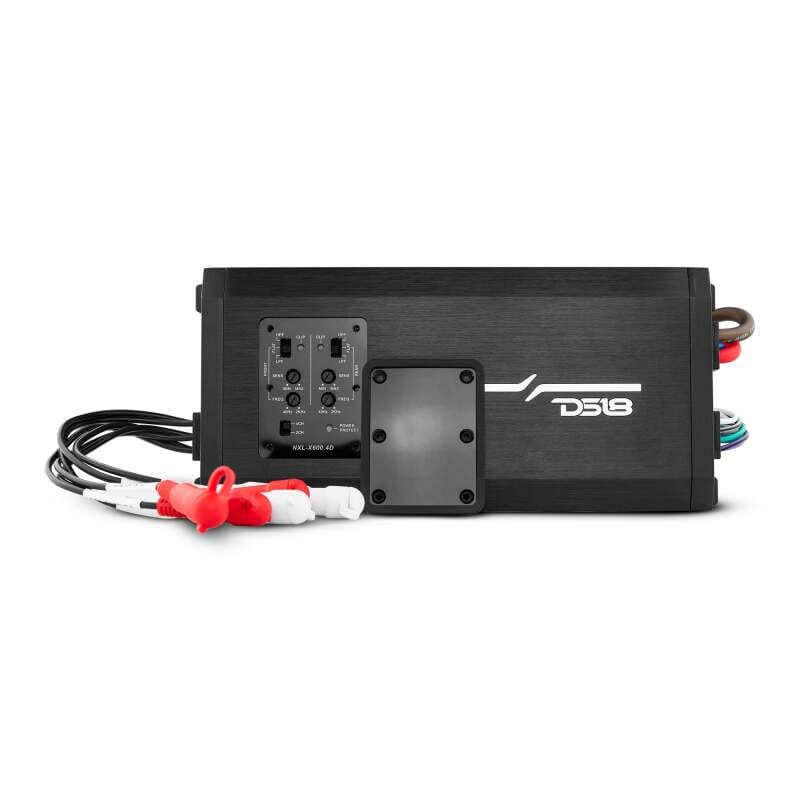 DS18 — DS18 4-Channel Class-D Amp |Full-Range 4 x 150 Watts RMS at4 ohmIP67 Waterproof Rating