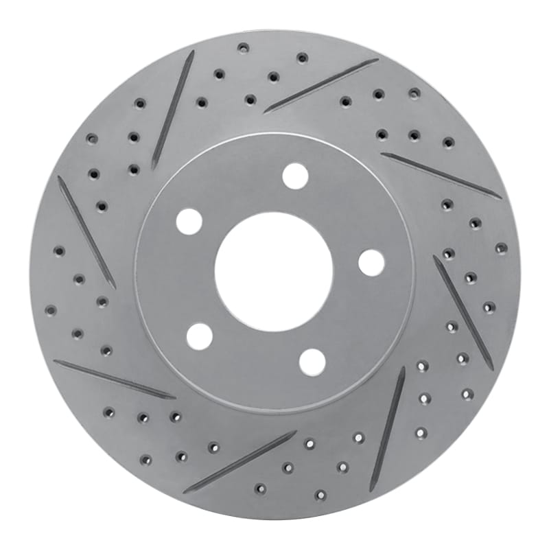 R1 Concepts — R1 07-10 Chevrolet Cobalt Front Left Drilled & Slotted Geo-Carbon Rotor