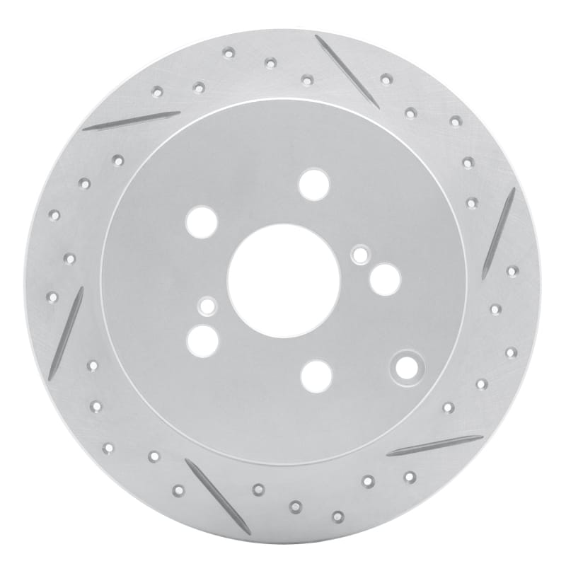 R1 Concepts — R1 00-10 Pontiac Vibe Rear Right Drilled & Slotted Geo-Carbon Rotor