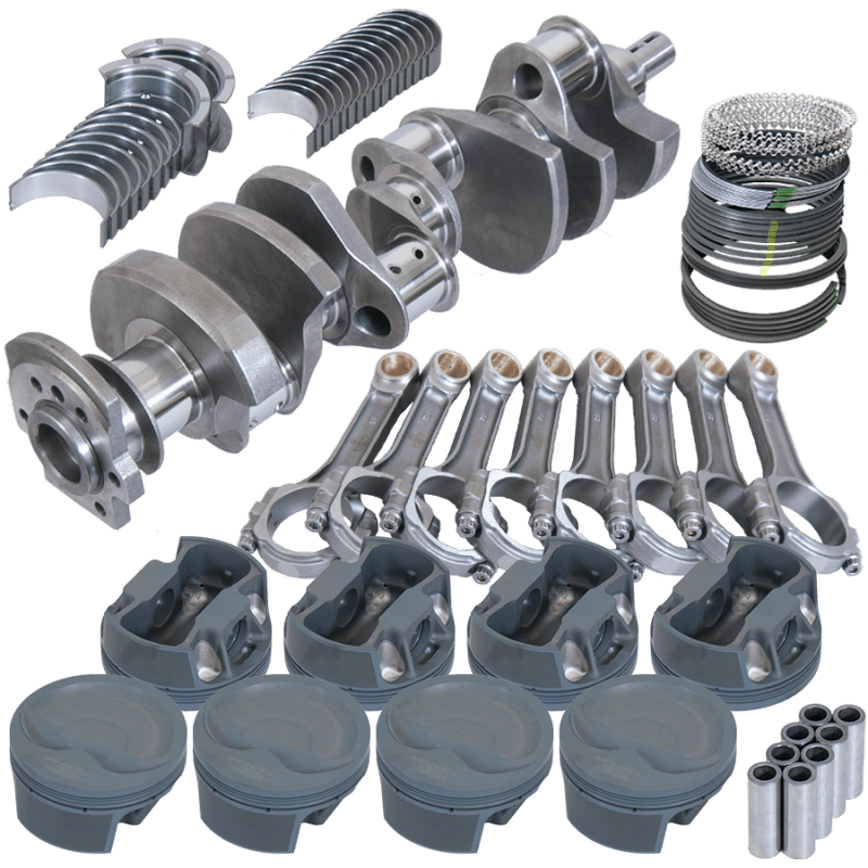 Eagle — Eagle Chevy 350 3.750in Crank 6.000in I-Beam Rods -16cc 4.040in Pistons Rotating Assembly
Street & Strip Assy
