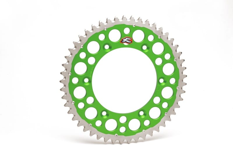 Renthal — Renthal 04-23 Kawasaki KX 125/ 2-Stroke/ X/ XC/ KX450XCRear Twinring - Green 520-51P Teeth