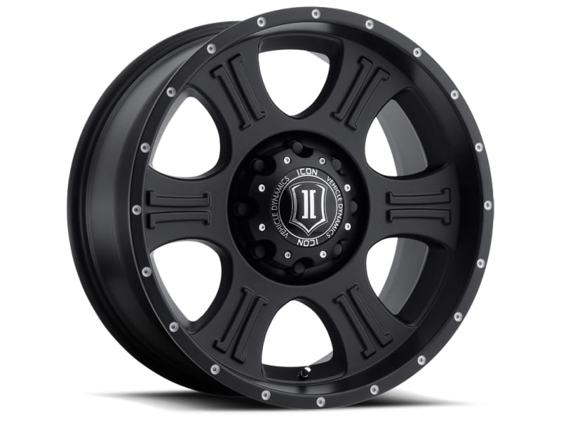 ICON — ICON Shield 20x9 5x150 16mm Offset 5.625in BS 110.1mm Bore Satin Black Wheel
SHIELD WHEEL