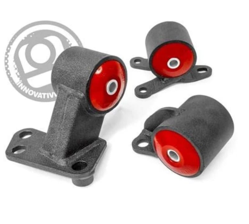 Innovative Mounts — Innovative 94-01 Integra B-Series Black Steel Mounts 85A Bushings (Auto to Manual Hydro 2 Bolt)