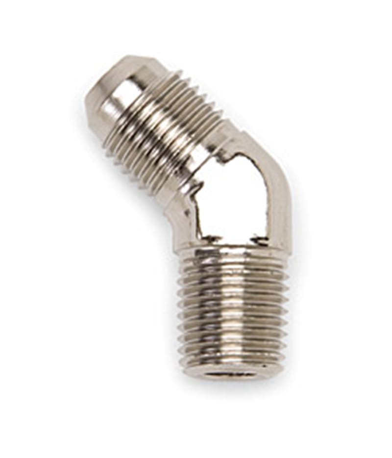 Russell — Russell Performance -6 AN to 1/4in NPT 45 Degree Flare to Pipe Adapter
Adapter Fitting