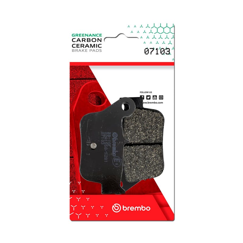Brembo OE Powersports — Brembo OE SYM MaxSYM Carbon Ceramic Brake Pad - Rear