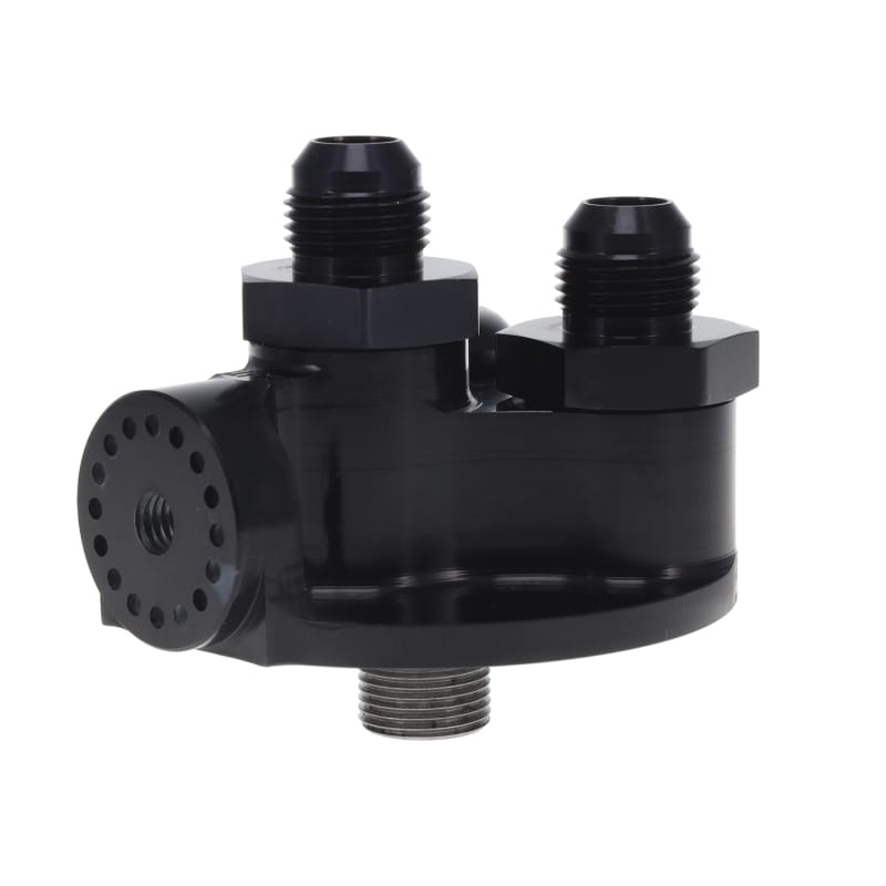 Peterson Fluid Systems — Peterson Fluid Systems Remote Filter Mount 13/16 -16AN Thread -10AN Fittings - Chevrolet Style
REMOTE FILTER MOUNT