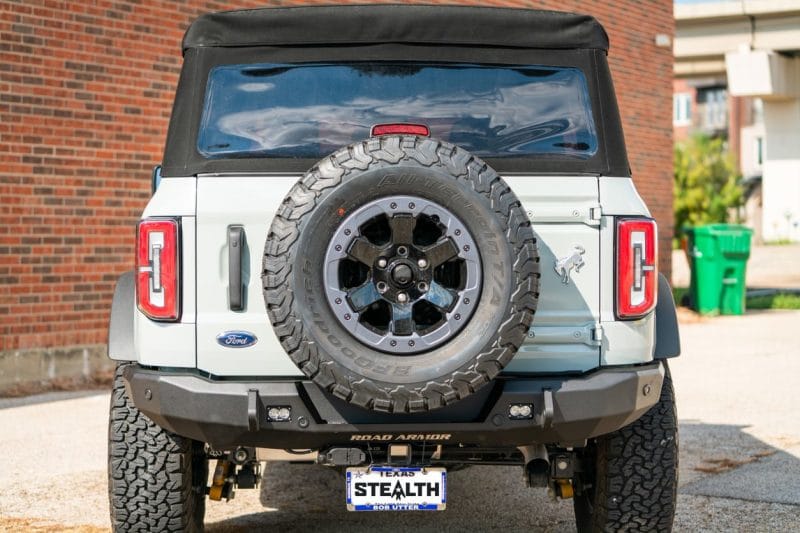 Road Armor — Road Armor 2021+ Ford Bronco Stealth Rear Slim Fit Bumper - Tex Blk