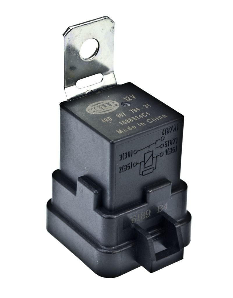 Hella — Hella 12V 20/40 Amp SPDT RES Relay with Weatherproof Bracket - Single