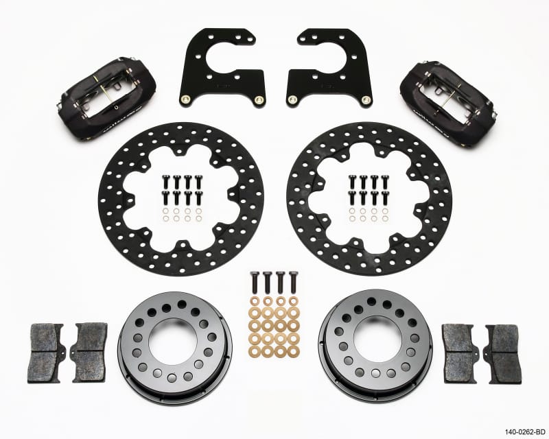 Wilwood — Wilwood Forged Dynalite Rear Drag Kit Drilled Rotor Small Ford 2.66in Offset
BRAKE KIT