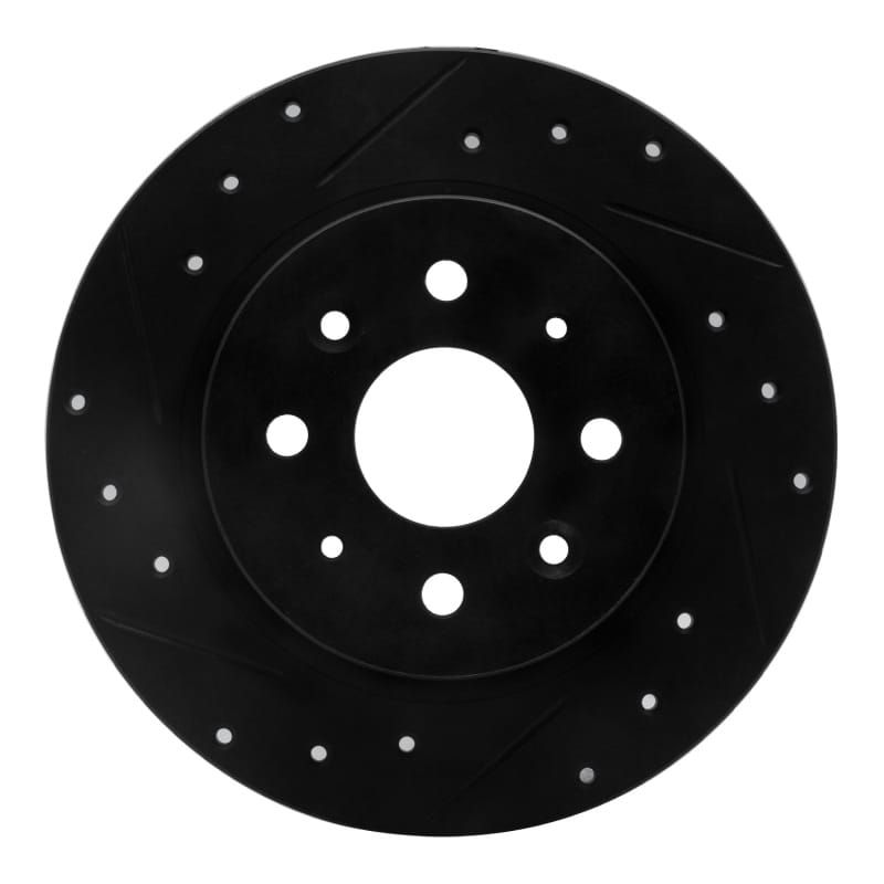 R1 Concepts — R1 98-03 Kia Sephia Rear Left Drilled & Slotted Black Brake Rotor
R1 Brake Rotor Drill
