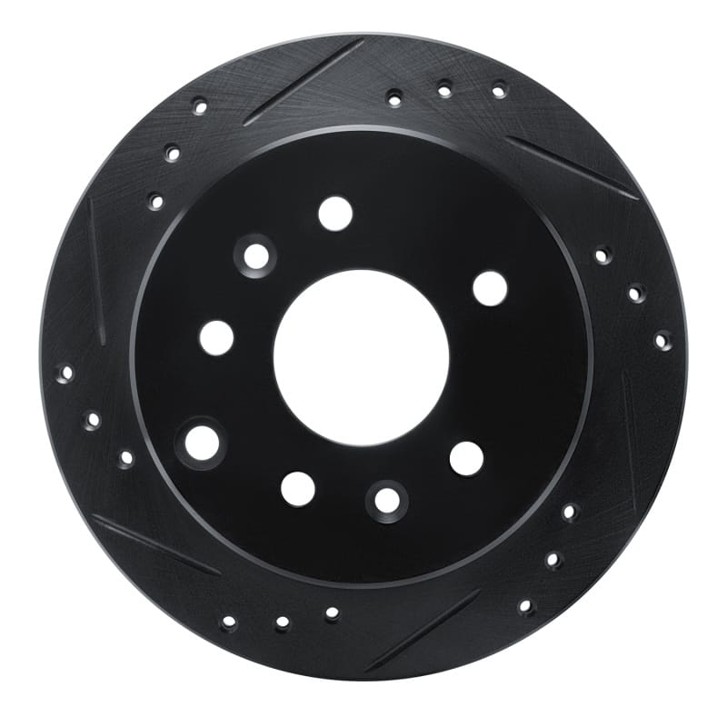 R1 Concepts — R1 90-91 Mazda 929 Rear Left Drilled & Slotted Black Brake Rotor
R1 Brake Rotor Drill