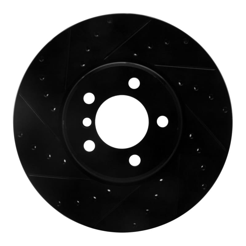 R1 Concepts — R1 03-05 Land Rover Range Rover Front Left Drilled & Slotted Black Brake Rotor
R1 Brake Rotor Drill