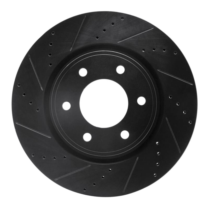 R1 Concepts — R1 07-24 Infiniti QX56 Front Left Drilled & Slotted Black Brake Rotor
R1 Brake Rotor Drill