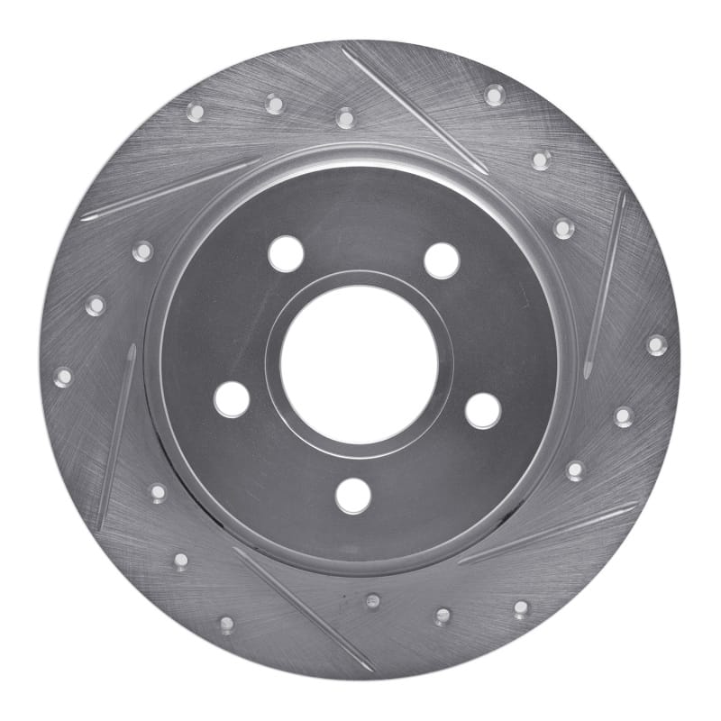 R1 Concepts — R1 12-18 Ford Focus Rear Right Drilled & Slotted Silver Brake Rotor
R1 Brake Rotor Drill