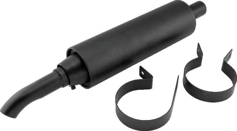 QuadBoss — Slip-On Muffler, ATV, Universal, 350-600cc, Steel, Black
